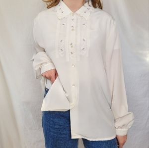 SOLD Romantic Vintage Coquette Button-up